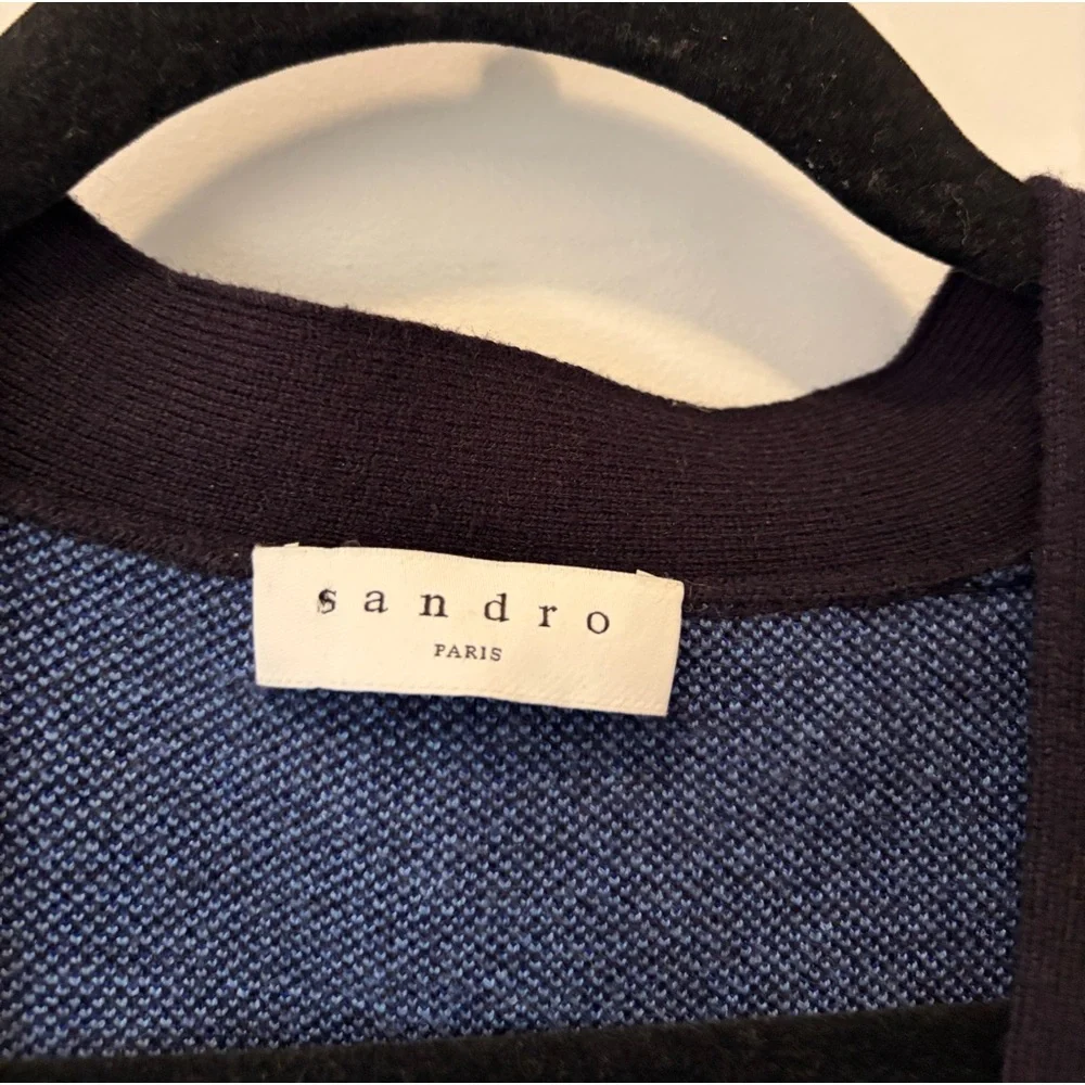 Sandro Paris Juste Lightning Bolt Cardigan - Picture 2 of 11